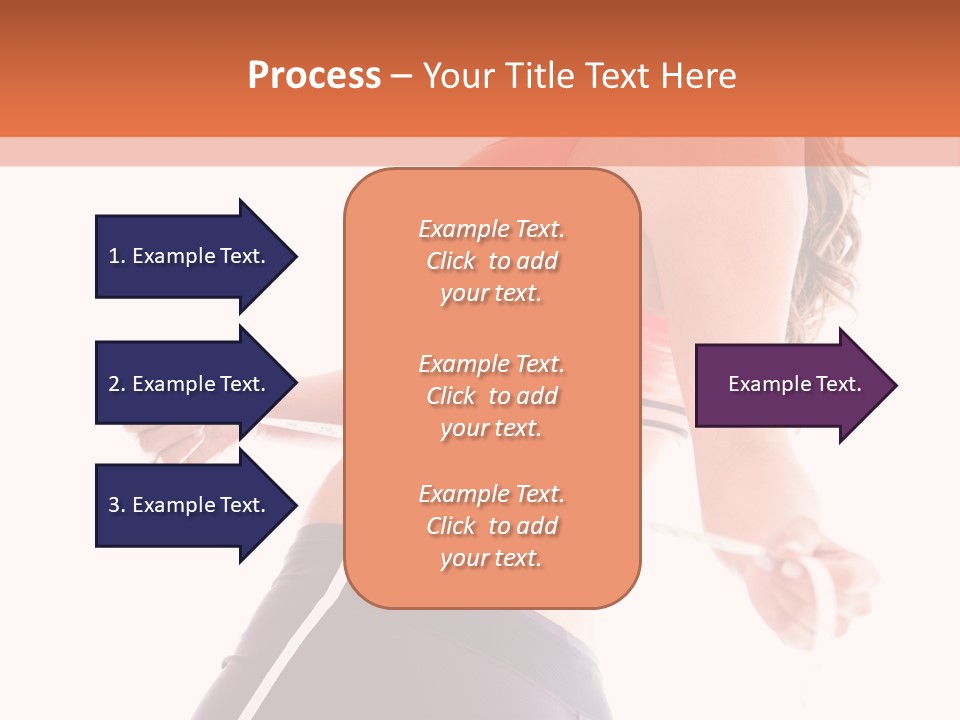 A Woman Measuring Her Waist With A Tape PowerPoint Template