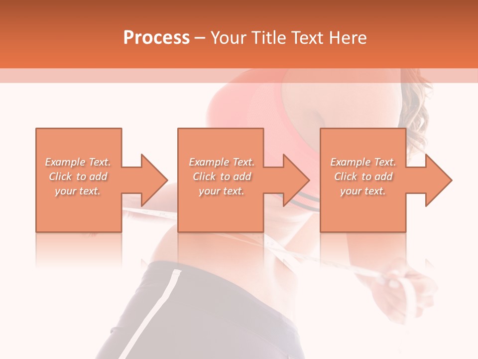 A Woman Measuring Her Waist With A Tape PowerPoint Template