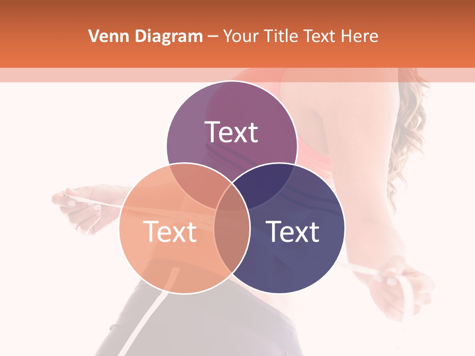 A Woman Measuring Her Waist With A Tape PowerPoint Template