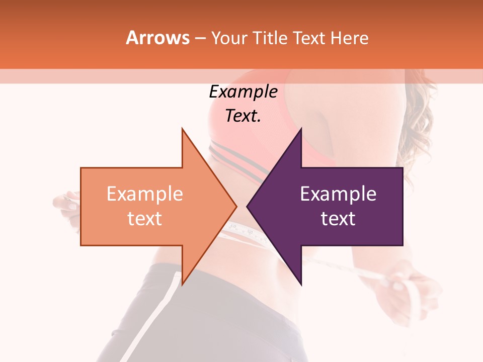 A Woman Measuring Her Waist With A Tape PowerPoint Template