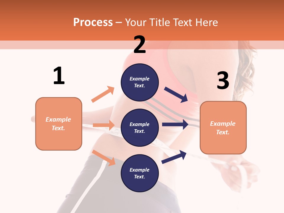 A Woman Measuring Her Waist With A Tape PowerPoint Template