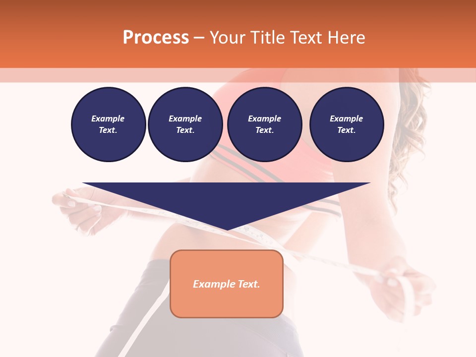 A Woman Measuring Her Waist With A Tape PowerPoint Template
