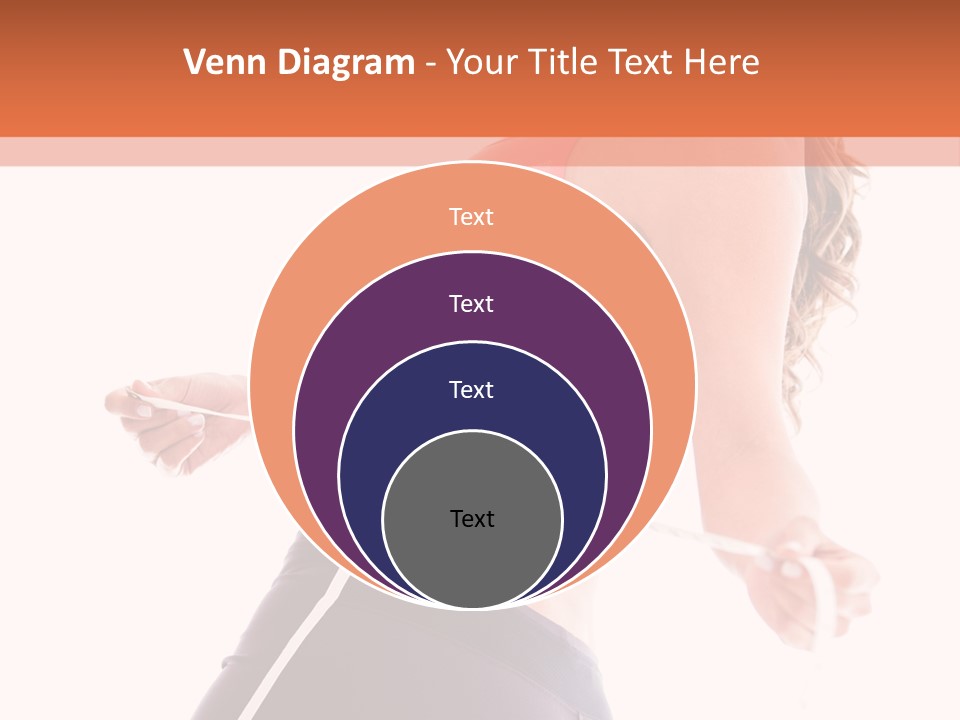 A Woman Measuring Her Waist With A Tape PowerPoint Template