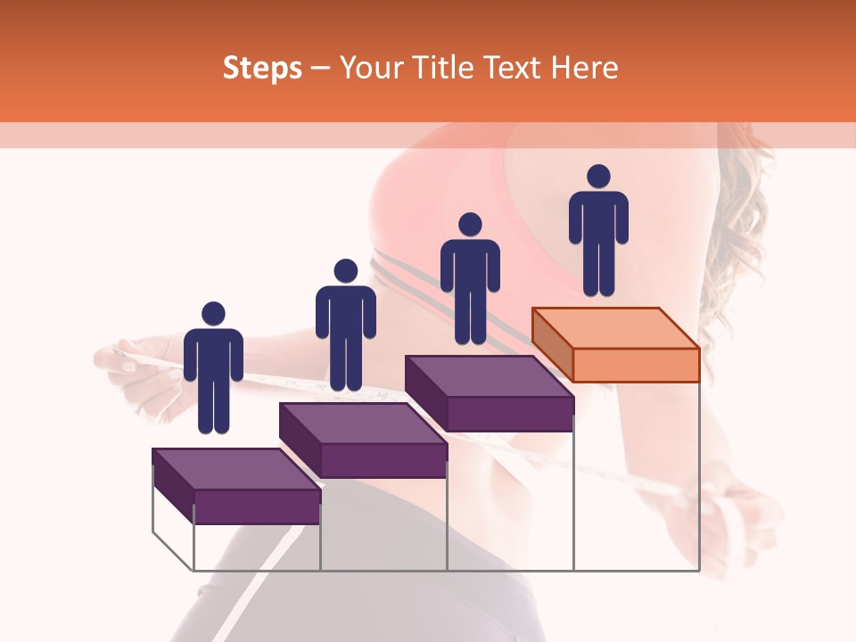 A Woman Measuring Her Waist With A Tape PowerPoint Template