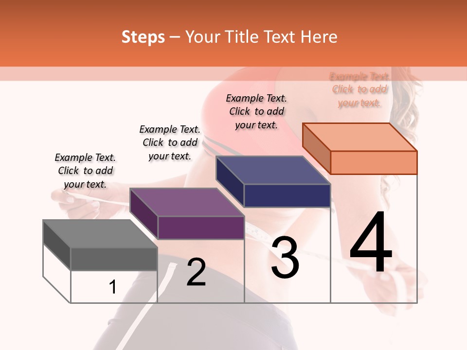 A Woman Measuring Her Waist With A Tape PowerPoint Template