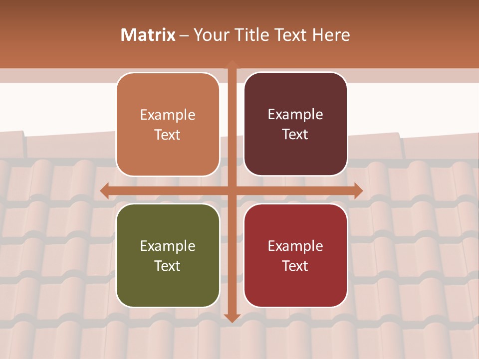 A Brown Roof With A White Background PowerPoint Template