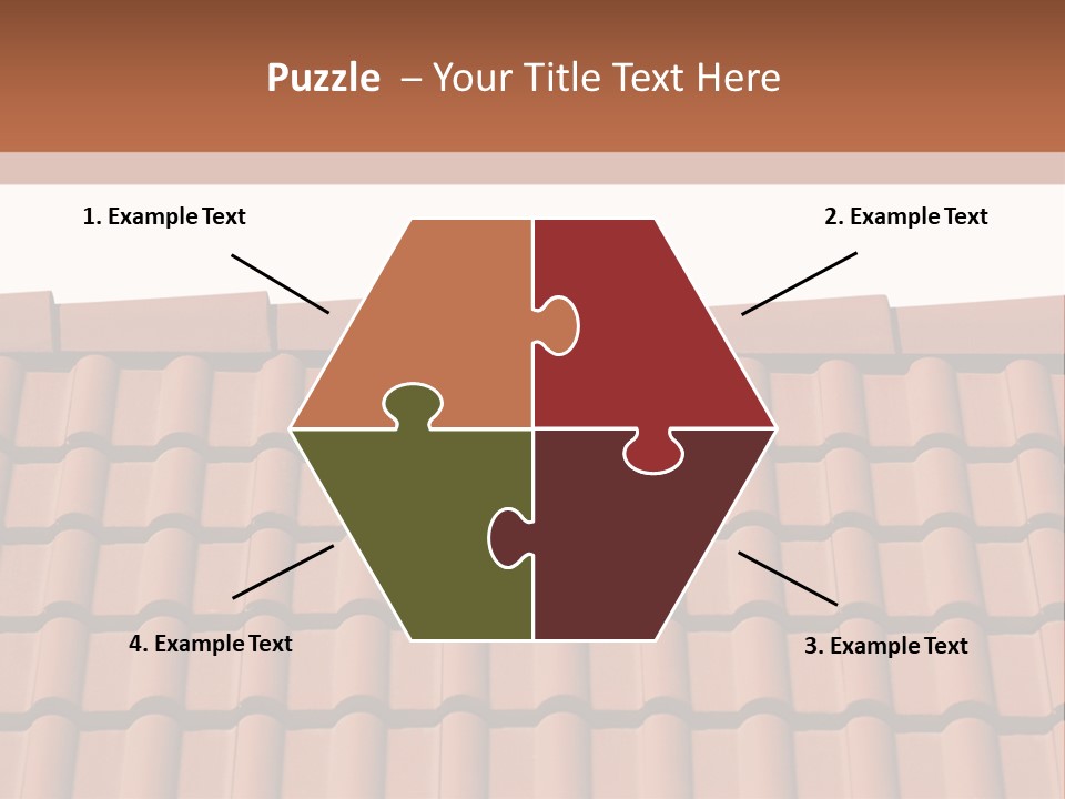 A Brown Roof With A White Background PowerPoint Template