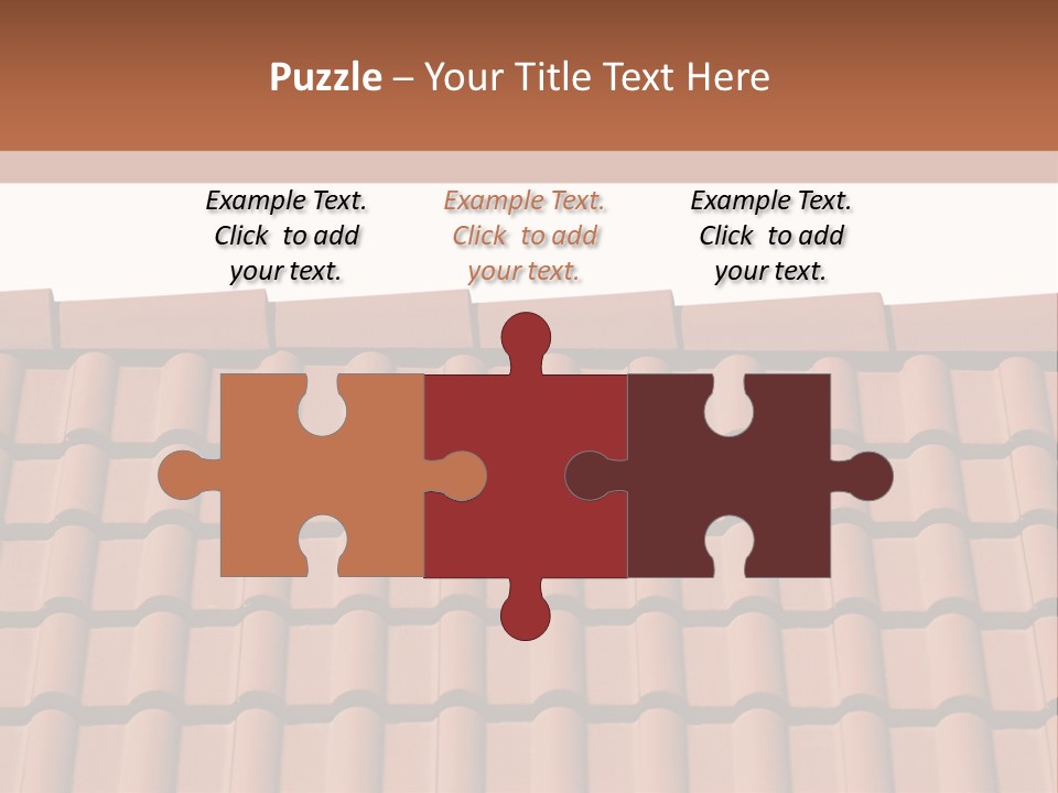 A Brown Roof With A White Background PowerPoint Template