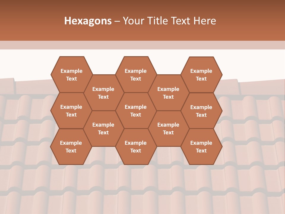 A Brown Roof With A White Background PowerPoint Template