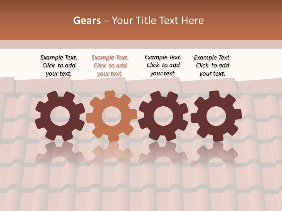 A Brown Roof With A White Background PowerPoint Template