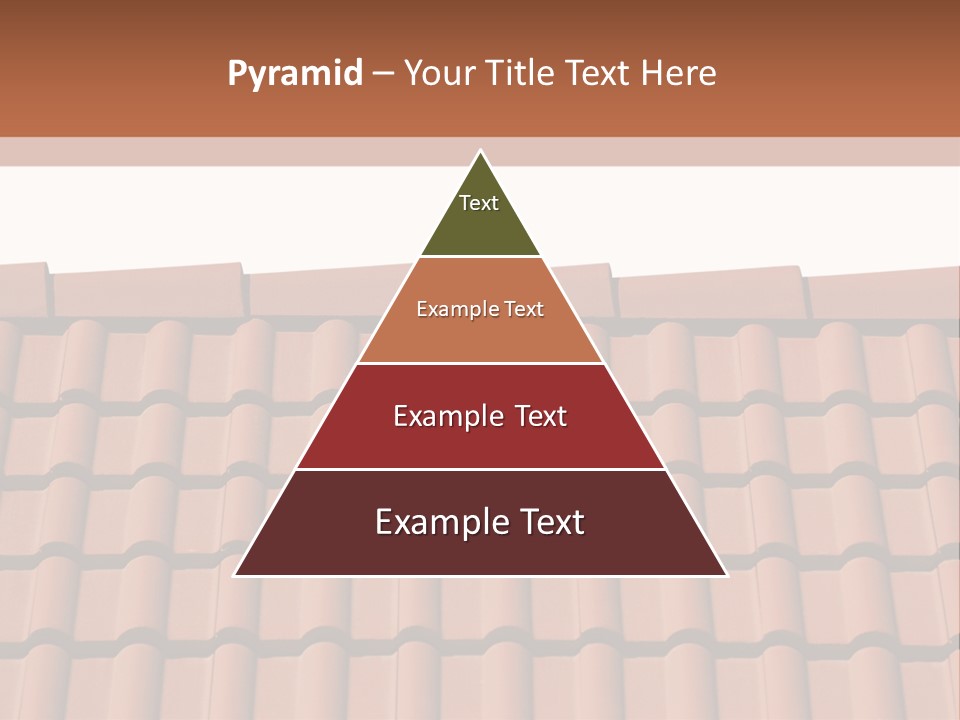 A Brown Roof With A White Background PowerPoint Template