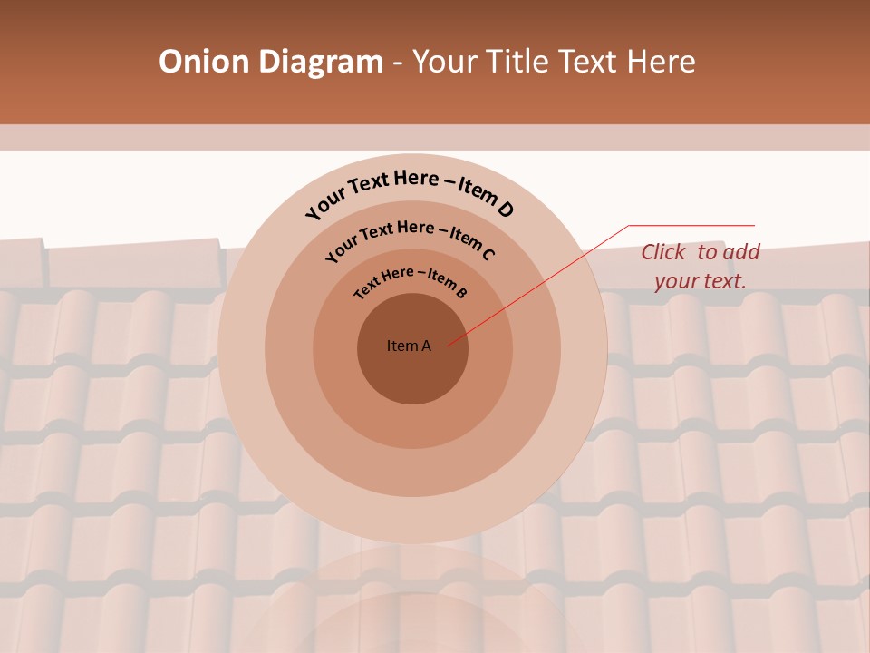 A Brown Roof With A White Background PowerPoint Template