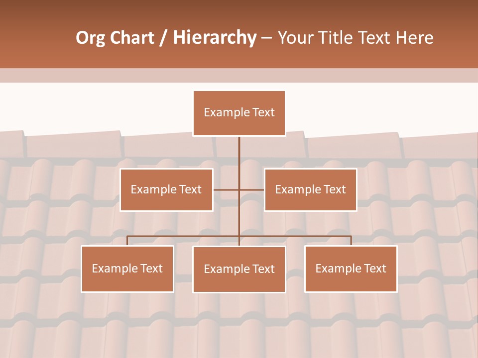 A Brown Roof With A White Background PowerPoint Template