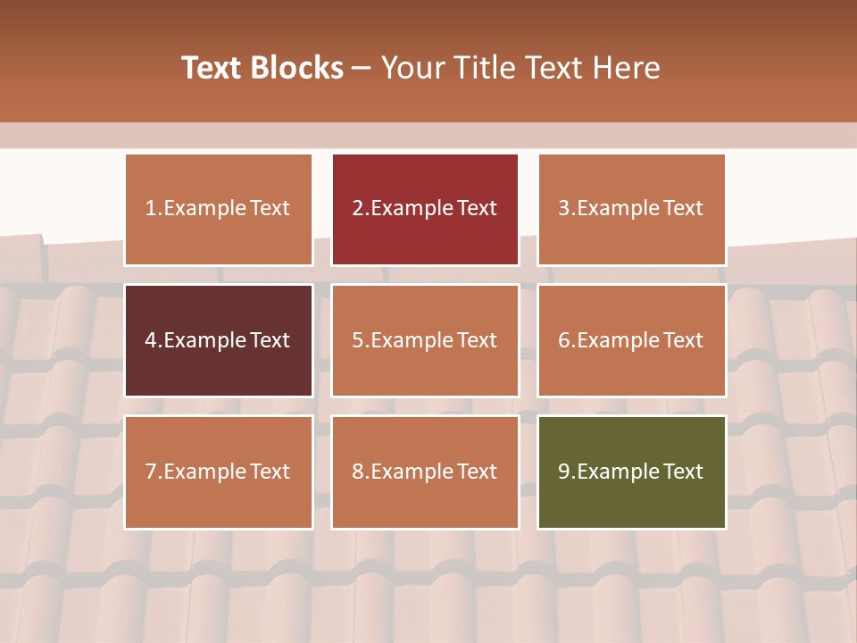 A Brown Roof With A White Background PowerPoint Template