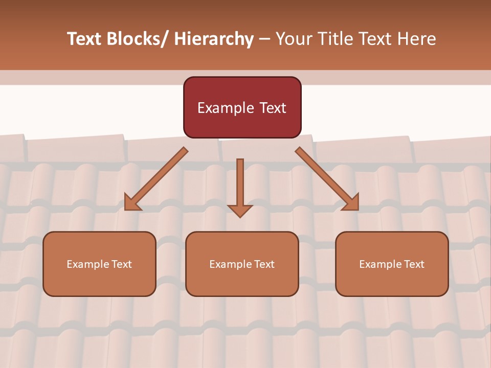 A Brown Roof With A White Background PowerPoint Template