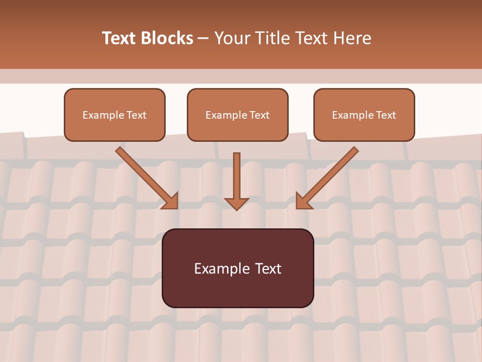A Brown Roof With A White Background PowerPoint Template