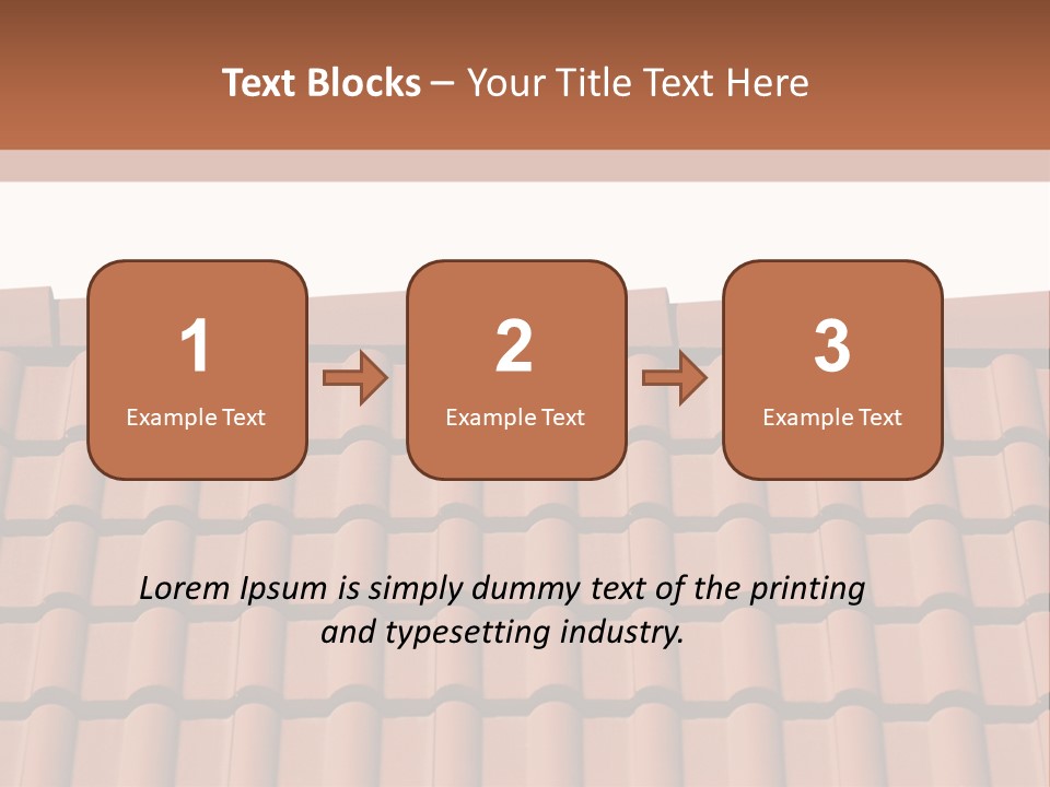 A Brown Roof With A White Background PowerPoint Template
