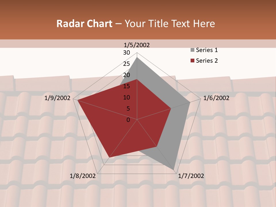 A Brown Roof With A White Background PowerPoint Template