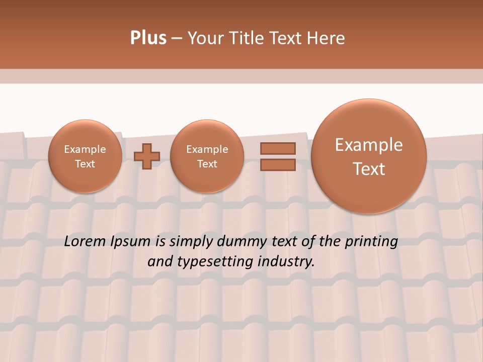 A Brown Roof With A White Background PowerPoint Template