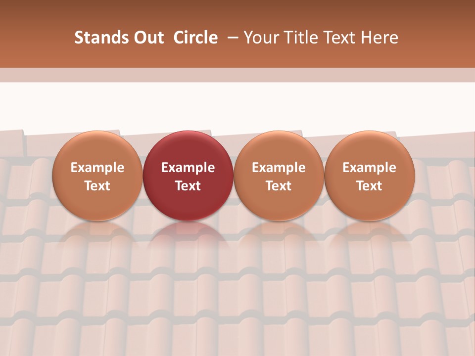 A Brown Roof With A White Background PowerPoint Template