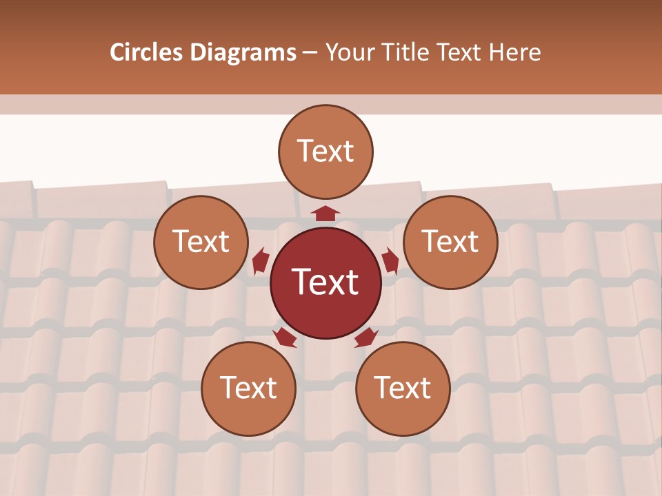 A Brown Roof With A White Background PowerPoint Template