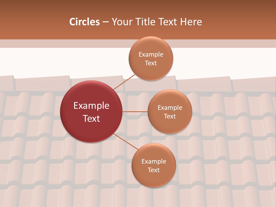 A Brown Roof With A White Background PowerPoint Template