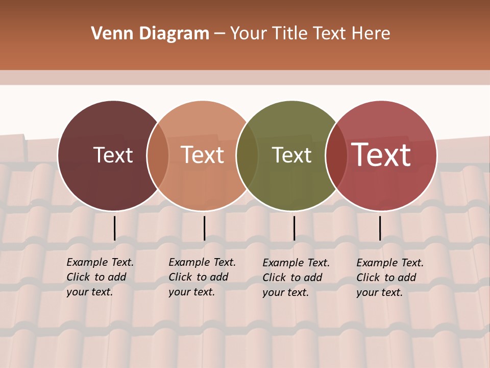 A Brown Roof With A White Background PowerPoint Template