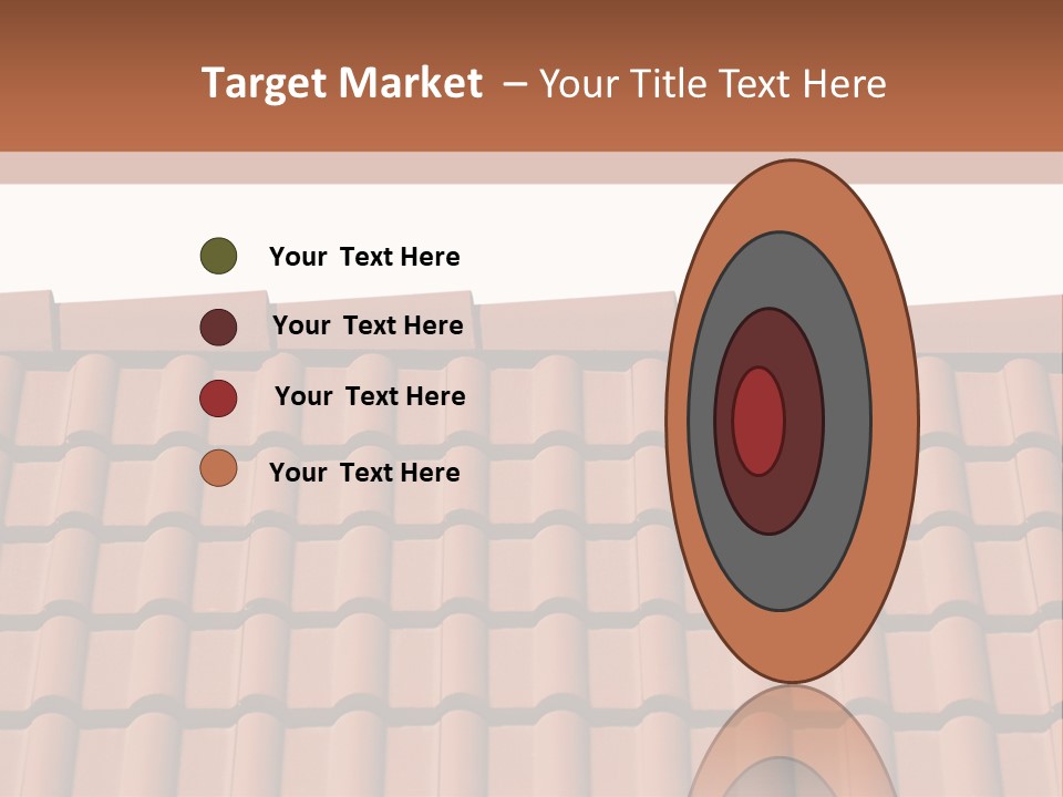 A Brown Roof With A White Background PowerPoint Template