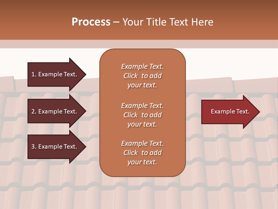 A Brown Roof With A White Background PowerPoint Template