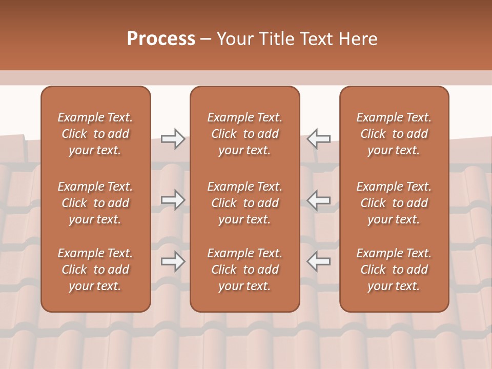 A Brown Roof With A White Background PowerPoint Template
