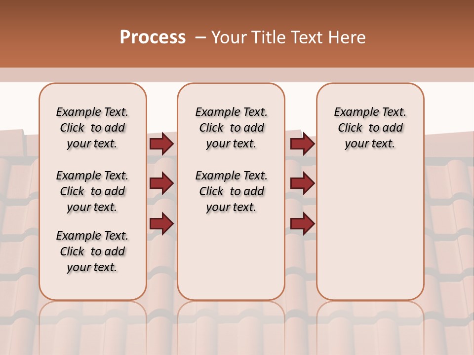 A Brown Roof With A White Background PowerPoint Template