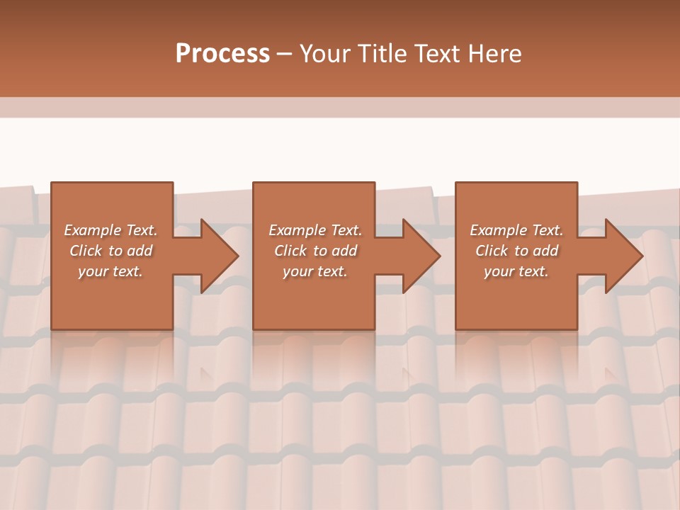 A Brown Roof With A White Background PowerPoint Template