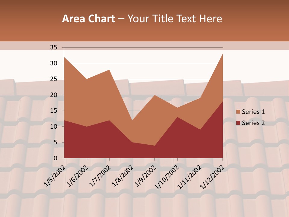 A Brown Roof With A White Background PowerPoint Template