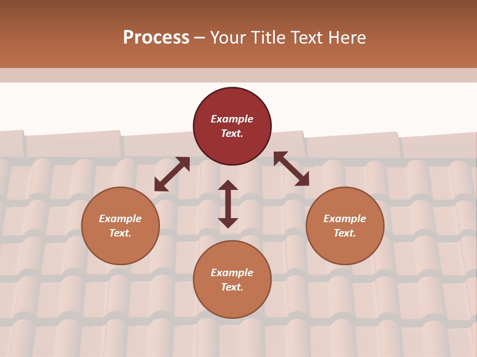 A Brown Roof With A White Background PowerPoint Template