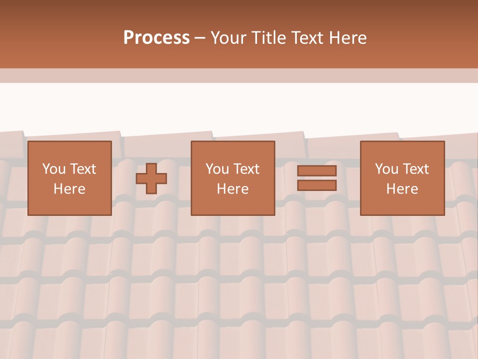 A Brown Roof With A White Background PowerPoint Template