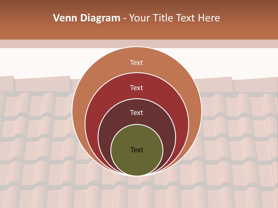 A Brown Roof With A White Background PowerPoint Template