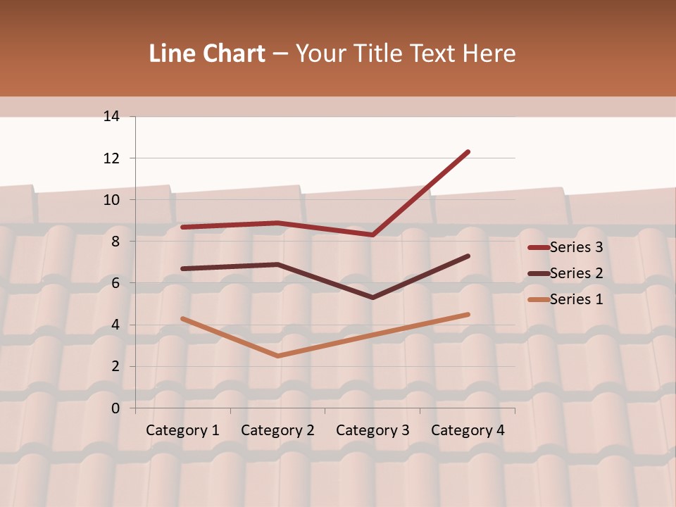 A Brown Roof With A White Background PowerPoint Template