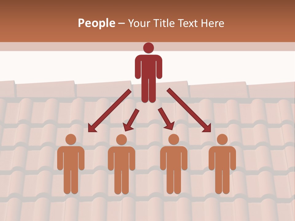 A Brown Roof With A White Background PowerPoint Template