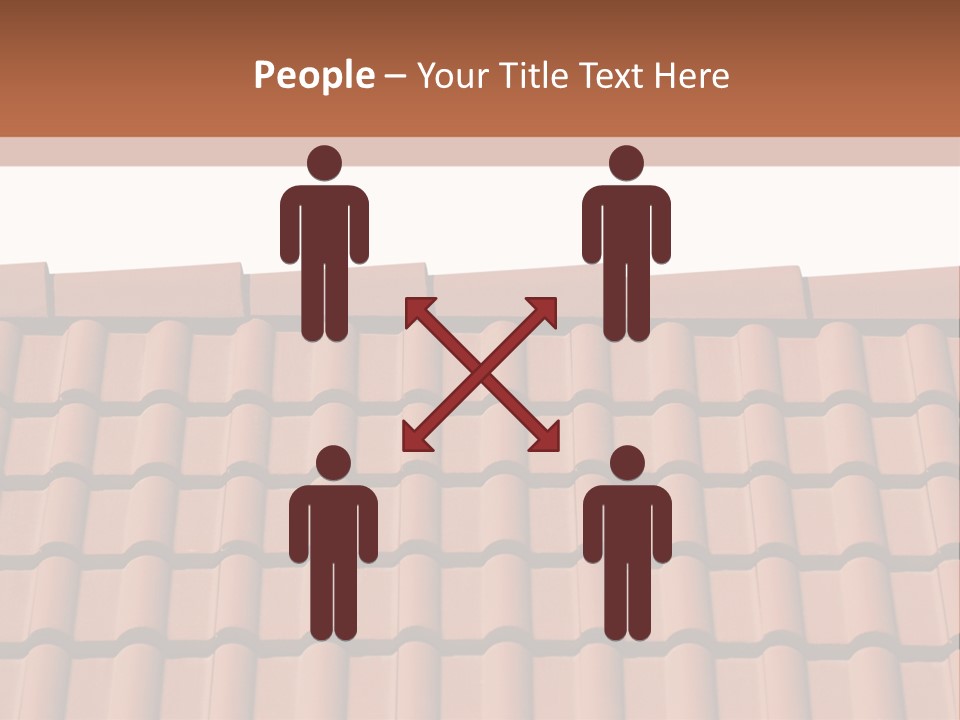 A Brown Roof With A White Background PowerPoint Template