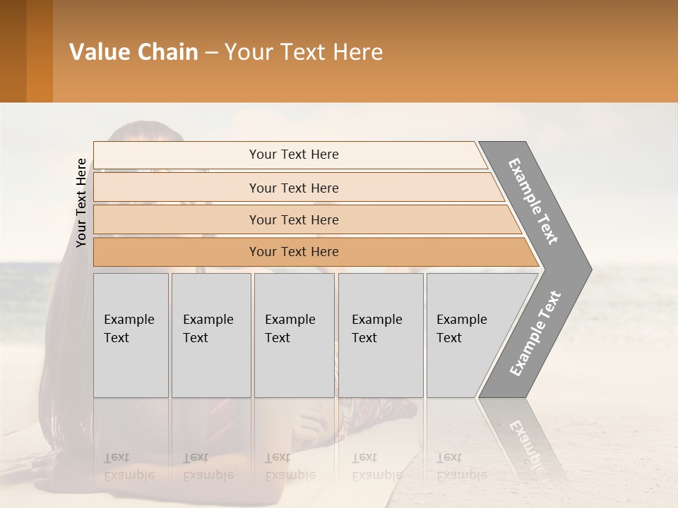 A Woman Laying On The Beach With Sunglasses On Her Head PowerPoint Template