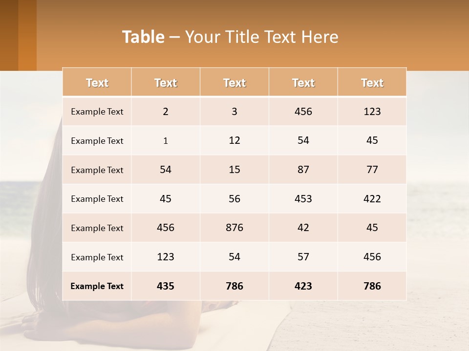 A Woman Laying On The Beach With Sunglasses On Her Head PowerPoint Template