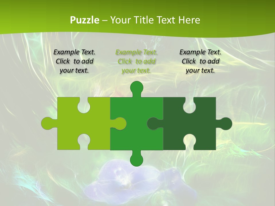 A Green And Blue Flower Powerpoint Presentation PowerPoint Template