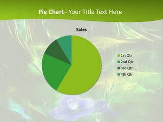 A Green And Blue Flower Powerpoint Presentation PowerPoint Template