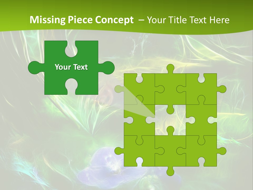 A Green And Blue Flower Powerpoint Presentation PowerPoint Template