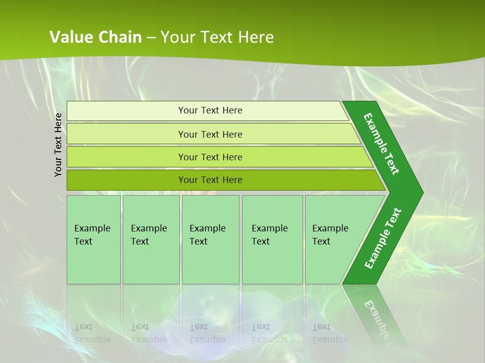 A Green And Blue Flower Powerpoint Presentation PowerPoint Template