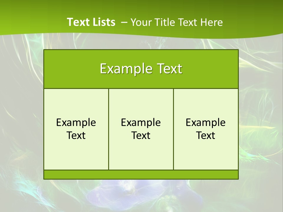 A Green And Blue Flower Powerpoint Presentation PowerPoint Template