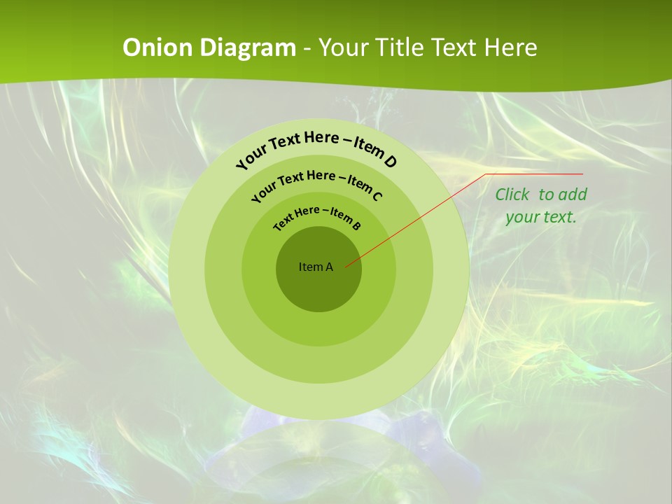 A Green And Blue Flower Powerpoint Presentation PowerPoint Template