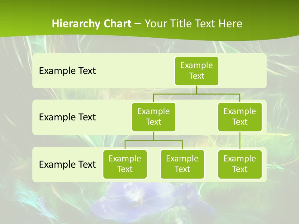 A Green And Blue Flower Powerpoint Presentation PowerPoint Template