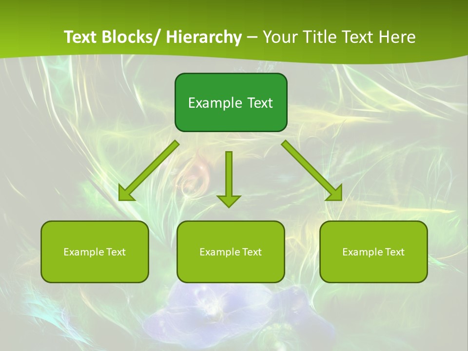 A Green And Blue Flower Powerpoint Presentation PowerPoint Template