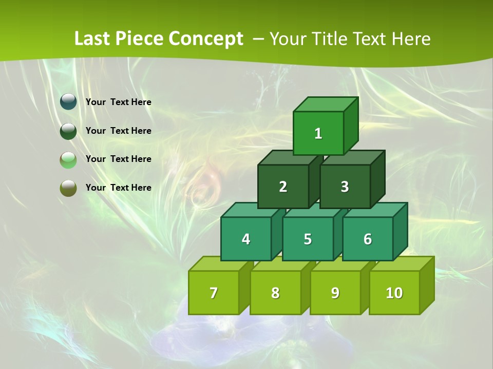 A Green And Blue Flower Powerpoint Presentation PowerPoint Template